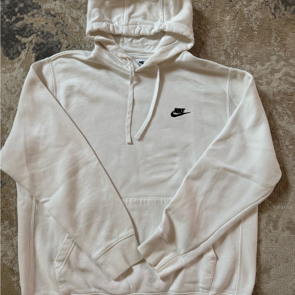 Nike Cream Hoodie with Logo